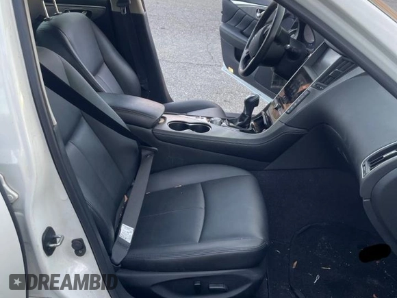 2017 Infiniti Q50 2.0t Premium with VIN JN1CV7AR2HM681872, listed as a Copart auction lot 53921215 with 29,414 mi miles and Clean Title. Bid and sale history available at carsss.com. Image 5.