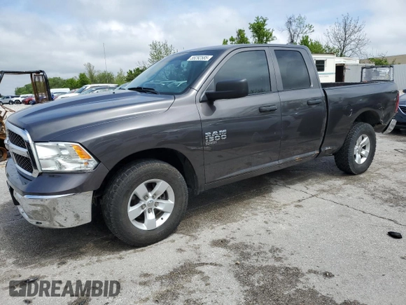 2021 Ram 1500 Tradesman with VIN 1C6RR6FG6MS508639, listed as a Copart auction lot 55292585 with 93,237 mi miles and Clean title. Bid and sale history available at DreamBid. Image 1.