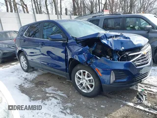 2023 Chevrolet Equinox LT with VIN 3GNAXUEG0PS147569, listed as a IAAI auction lot 41611473 with 21,837 mi miles and . Bid and sale history available at DreamBid. Image 1.