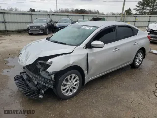 2019 Nissan Sentra S with VIN 3N1AB7AP9KY396606, listed as a Copart auction lot 44627745 with 72,610 mi miles and Salvage Title. Bid and sale history available at carsss.com. Image 1.