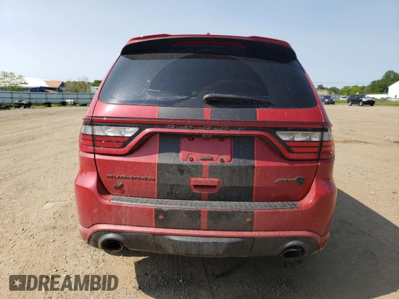 2021 Dodge Durango SRT Hellcat with VIN 1C4SDJH93MC815271, listed as a Copart auction lot 59269825 with 49,661 mi miles and Salvage title. Bid and sale history available at DreamBid. Image 6.