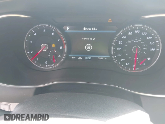 2019 Genesis G70 Advanced with VIN KMTG54LE7KU035128, listed as a IAAI auction lot 41805564 with 35,277 mi miles and . Bid and sale history available at carsss.com. Image 7.