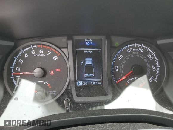 2023 Toyota Tacoma SR with VIN 3TYRX5GN9PT089239, listed as a Copart auction lot 56184205 with 13,653 mi miles and Salvage title. Bid and sale history available at DreamBid. Image 9.