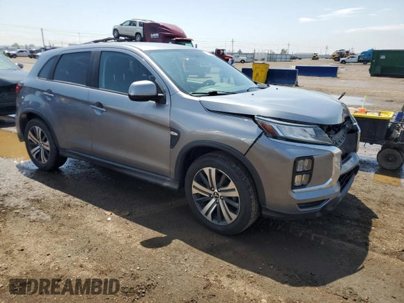 2020 Mitsubishi Outlander ES with VIN JA4AP3AU1LU011034, listed as a Copart auction lot 58606965 with 92,423 mi miles and Salvage title. Bid and sale history available at DreamBid. Image 4.
