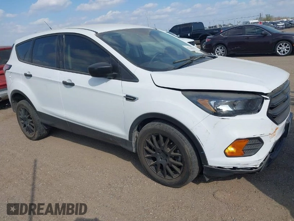 2018 Ford Escape S with VIN 1FMCU0F70JUD36517, listed as a IAAI auction lot 41524031 with 1 mi miles. Bid and sale history available at carsss.com. Image 1.