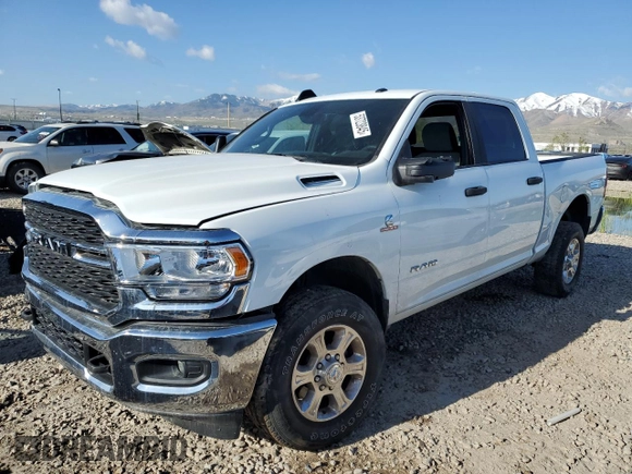 2023 Ram 2500 Big Horn with VIN 3C6UR5DL0PG537618, listed as a Copart auction lot 53723845 with 11,889 mi miles and Salvage Title. Bid and sale history available at carsss.com. Image 1.