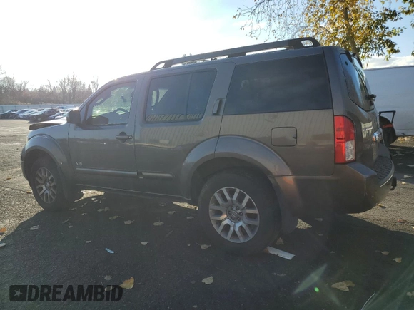2008 Nissan Pathfinder LE with VIN 5N1BR18B48C641622, listed as a Copart auction lot 84099884 with 0 mi miles and Salvage Title. Bid and sale history available at carsss.com. Image 2.