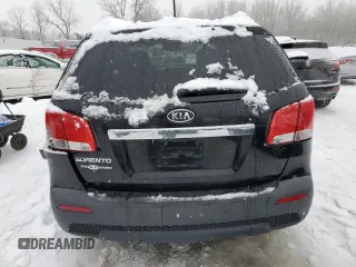 2013 Kia Sorento LX with VIN 5XYKT3A62DG346202, listed as a Copart auction lot 82705134 with 208,117 mi miles and Non repairable. Bid and sale history available at DreamBid. Image 6.