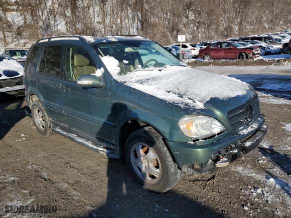 2002 Mercedes-Benz M-Class with VIN 4JGAB54E02A319103, listed as a Copart auction lot 89293205 with 153,951 mi miles and Salvage Title. Bid and sale history available at carsss.com. Image 4.