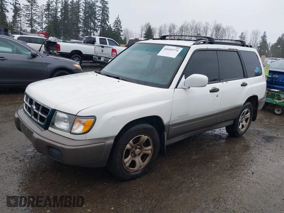 1998 Subaru Forester S with VIN JF1SF6554WH769969, listed as a IAAI auction lot 41651574 with 1 mi miles. Bid and sale history available at carsss.com. Image 2.
