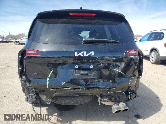 2022 Kia Telluride SX with VIN 5XYP5DHCXNG212623, listed as a Copart auction lot 50203915 with 30,950 mi miles and Salvage title. Bid and sale history available at DreamBid. Image 6.