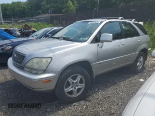 2001 Lexus RX 300 z VIN JTJHF10U610208487, wystawiony jako Copart lot #58955965 z przebiegiem 114 628 mil mil oraz Szkoda całkowita • Salvage title. Historia ofert i sprzedaży dostępna na DreamBid. Obrazek 1.