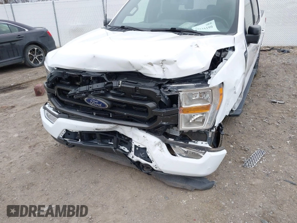 2022 Ford F-150 XL with VIN 1FTFW1E88NKE52786, listed as a IAAI auction lot 42116199 with 39,228 mi miles. Bid and sale history available at carsss.com. Image 6.