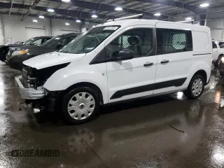 2019 Ford Transit Connect XLT with VIN NM0LE7F29K1401878, listed as a Copart auction lot 61013755 with 84,257 mi miles and Salvage title. Bid and sale history available at DreamBid. Image 1.