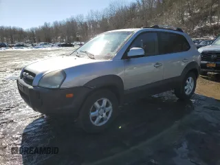 2005 Hyundai Tucson GLS with VIN KM8JN72D65U048810, listed as a Copart auction lot 46427915 with 122,850 mi miles and Clean Title. Bid and sale history available at carsss.com. Image 1.