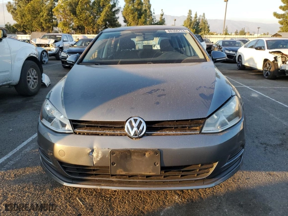 2016 Volkswagen Golf TSI S w/Sunroof with VIN 3VW217AU9GM009672, listed as a Copart auction lot 80306724 with 55,435 mi miles and Salvage Title. Bid and sale history available at carsss.com. Image 5.