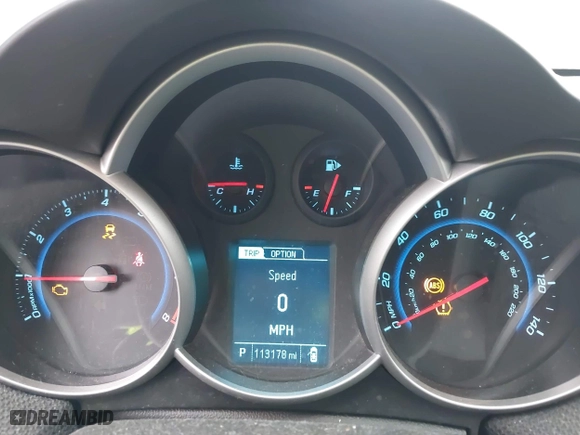 2014 Chevrolet Cruze 1LT with VIN 1G1PC5SB8E7442100, listed as a IAAI auction lot 42092820 with 113,178 mi miles. Bid and sale history available at carsss.com. Image 7.