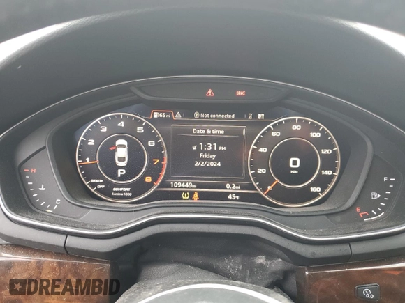 2018 Audi A5 Sportback Premium with VIN WAUDNCF57JA054802, listed as a Copart auction lot 41264124 with 109,449 mi miles. Bid and sale history available at carsss.com. Image 9.