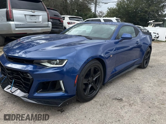 2019 Chevrolet Camaro 2LT with VIN 1G1FD1RS4K0156093, listed as a Copart auction lot 45787255 with 33,560 mi miles and Salvage Title. Bid and sale history available at carsss.com. Image 2.