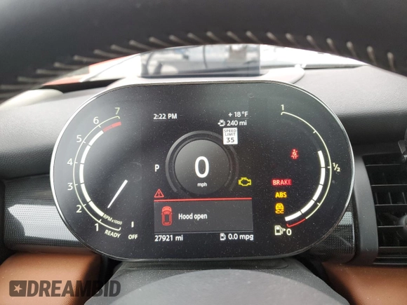 2021 MINI Hardtop 4 Door Cooper S with VIN WMWXU9C04M2N52840, listed as a Copart auction lot 89365525 with 27,921 mi miles and Salvage title. Bid and sale history available at DreamBid. Image 9.