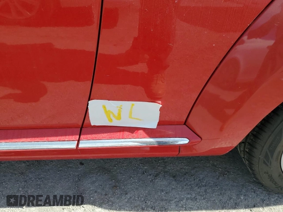 2014 Volkswagen Beetle 2.5L with VIN 3VWJX7AT4EM607425, listed as a Copart auction lot 75714654 with Not provided miles and Non repairable. Bid and sale history available at DreamBid. Image 12.