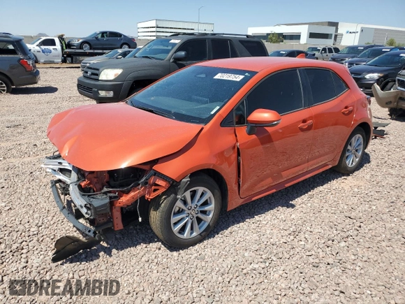 2023 Toyota Corolla Hatchback SE with VIN JTND4MBE5P3214007, listed as a Copart auction lot 70219754 with 13,973 mi miles and Salvage Title. Bid and sale history available at carsss.com. Image 1.