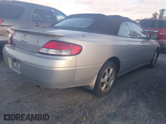 2001 Toyota Solara SE with VIN 2T1FF28P51C497558, listed as a IAAI auction lot 41798753 with 269,741 mi miles and . Bid and sale history available at carsss.com. Image 4.