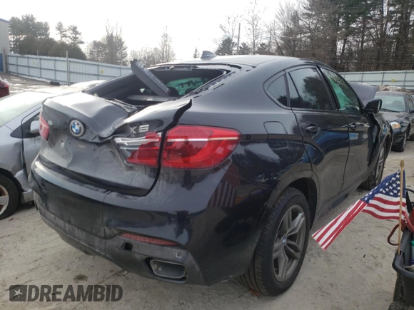 2015 BMW X6 xDrive35i with VIN 5UXKU2C56F0N76957, listed as a Copart auction lot 32192922 with 0 mi miles. Bid and sale history available at carsss.com. Image 4.