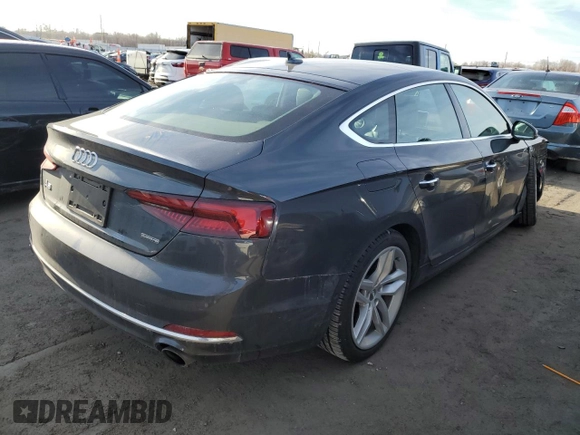 2019 Audi A5 Sportback Prestige with VIN WAUCNCF59KA068522, listed as a Copart auction lot 41499824 with 34,303 mi miles. Bid and sale history available at carsss.com. Image 3.
