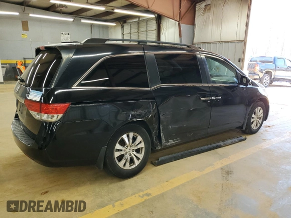 2014 Honda Odyssey EX-L with VIN 5FNRL5H66EB105932, listed as a Copart auction lot 49734905 with 222,723 mi miles and Salvage Title. Bid and sale history available at carsss.com. Image 3.