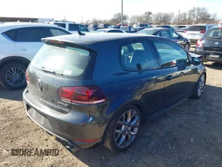 2012 Volkswagen GTI w/Conv & Sunroof with VIN WVWEV7AJ6CW161963, listed as a IAAI auction lot 41398810 with 172,582 mi miles and . Bid and sale history available at DreamBid. Image 4.