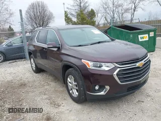 2018 Chevrolet Traverse LT Cloth z VIN 1GNERGKW2JJ282845, wystawiony jako IAAI lot #41990694 z przebiegiem 101 659 mil mil oraz . Historia ofert i sprzedaży dostępna na DreamBid. Obrazek 1.