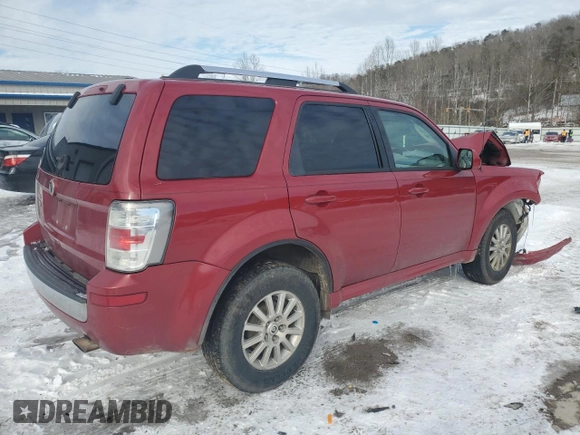 2010 Mercury Mariner Premier with VIN 4M2CN9H73AKJ07645, listed as a Copart auction lot 49712505 with 230,071 mi miles and Salvage title. Bid and sale history available at DreamBid. Image 3.