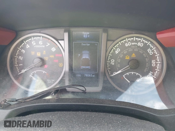2017 Toyota Tacoma SR5 with VIN 5TFCZ5AN6HX113237, listed as a IAAI auction lot 41716507 with 78,065 mi miles and . Bid and sale history available at DreamBid. Image 7.