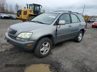 2001 Lexus RX 300 with VIN JTJHF10U810223492, listed as a Copart auction lot 51623115 with 124,459 mi miles and Salvage Title. Bid and sale history available at DreamBid. Image 1.