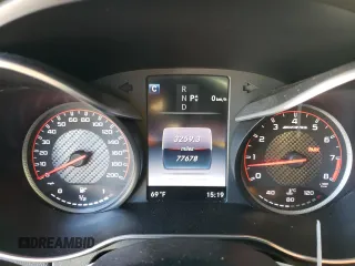 2017 Mercedes-Benz C 63 S AMG with VIN WDDWJ8HB4HF471689, listed as a Copart auction lot 87225834 with 77,678 mi miles and Salvage Title. Bid and sale history available at carsss.com. Image 9.