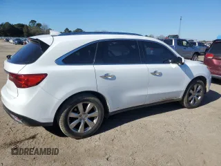 2014 Acura MDX Advance with VIN 5FRYD3H86EB012941, listed as a Copart auction lot 87821975 with 168,520 mi miles and Salvage title. Bid and sale history available at DreamBid. Image 3.