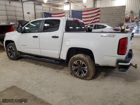 2021 Chevrolet Colorado 4WD Z71 with VIN 1GCGTDEN4M1214359, listed as a Copart auction lot 47929185 with 77,084 mi miles and Salvage Title. Bid and sale history available at carsss.com. Image 2.