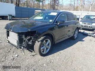 2022 Audi Q3 S line Premium Plus with VIN WA1EECF34N1048557, listed as a IAAI auction lot 41758015 with 38,234 mi miles. Bid and sale history available at carsss.com. Image 2.