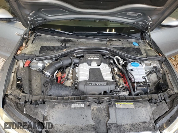 2013 Audi A6 Prestige with VIN WAUJGAFC9DN060792, listed as a Copart auction lot 58141305 with 129,735 mi miles and Salvage title. Bid and sale history available at DreamBid. Image 11.