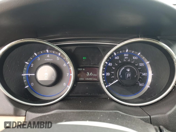2011 Hyundai Sonata GLS with VIN 5NPEB4AC1BH174519, listed as a Copart auction lot 43727775 with 135,303 mi miles and Clean Title. Bid and sale history available at DreamBid. Image 9.