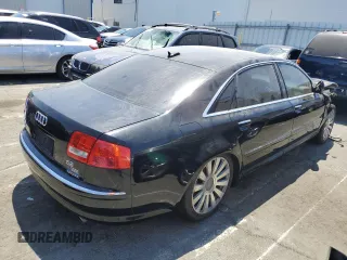 2005 Audi A8 L with VIN WAUML44E75N015513, listed as a Copart auction lot 66826664 with 0 mi miles and Salvage Title. Bid and sale history available at carsss.com. Image 3.