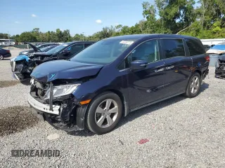 2020 Honda Odyssey EX with VIN 5FNRL6H57LB017398, listed as a Copart auction lot 64489775 with 50,588 mi miles and Salvage title. Bid and sale history available at DreamBid. Image 1.