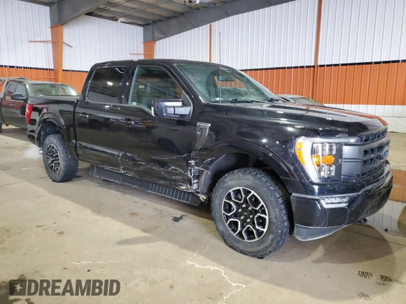 2022 Ford F-150 XL with VIN 1FTEW1EP6NKE52594, listed as a Copart auction lot 43848325 with 57,040 mi miles and Salvage Title. Bid and sale history available at DreamBid. Image 4.