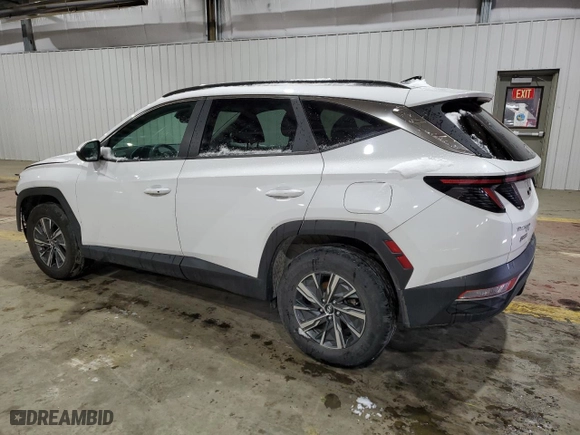 2022 Hyundai Tucson Hybrid Blue with VIN KM8JBCA1XNU011316, listed as a Copart auction lot 88752465 with 32,574 mi miles and Salvage Title. Bid and sale history available at carsss.com. Image 2.