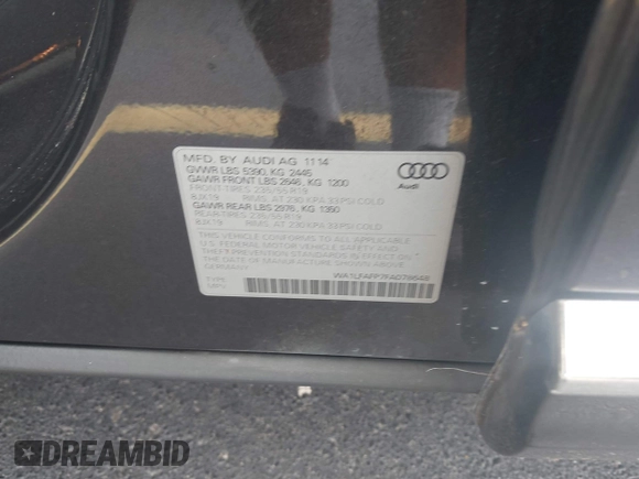 2015 Audi Q5 Premium Plus z VIN WA1LFAFP7FA078648, wystawiony jako IAAI lot #42458743 z przebiegiem 108 057 mil mil oraz . Historia ofert i sprzedaży dostępna na DreamBid. Obrazek 9.