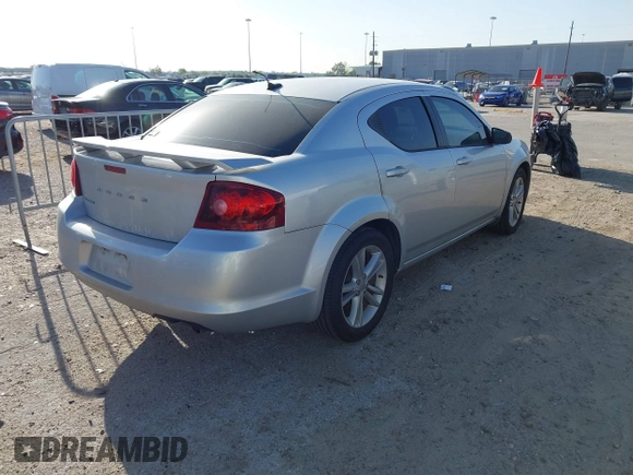 2012 Dodge Avenger SE with VIN 1C3CDZAG3CN291123, listed as a IAAI auction lot 41861036 with 114,607 mi miles and . Bid and sale history available at DreamBid. Image 4.