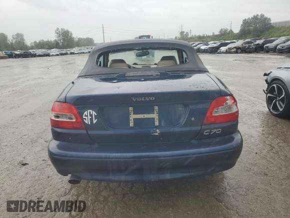2003 Volvo C70 with VIN YV1NC62D73J035711, listed as a Copart auction lot 73326184 with 101,767 mi miles and Salvage Title. Bid and sale history available at carsss.com. Image 6.