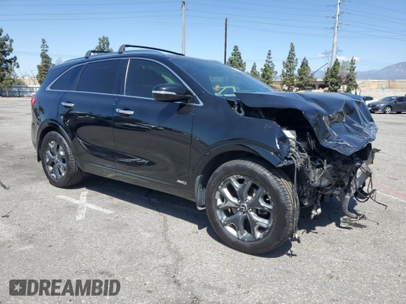 2016 Kia Sorento SXL z VIN 5XYPKDA19GG016449, wystawiony jako Copart lot #56943845 z przebiegiem 72 350 mil mil oraz Szkoda całkowita • Salvage title. Historia ofert i sprzedaży dostępna na DreamBid. Obrazek 4.