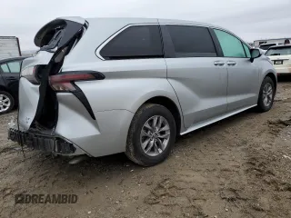 2023 Toyota Sienna LE with VIN 5TDKRKEC5PS172884, listed as a Copart auction lot 85012314 with 93,459 mi miles and Salvage Title. Bid and sale history available at carsss.com. Image 3.